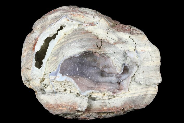 Crystal Filled Dugway Geode (Polished Half) - Utah #176745